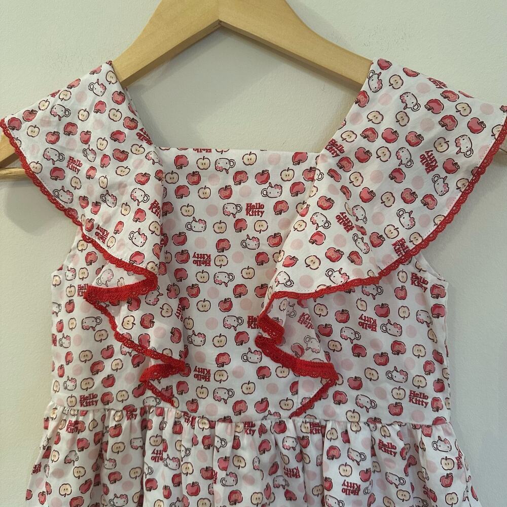 Girls Hello Kitty Apple Dress NEW sz 120 XS Girl's Hello Kitty Dress - Picture 8 of 11